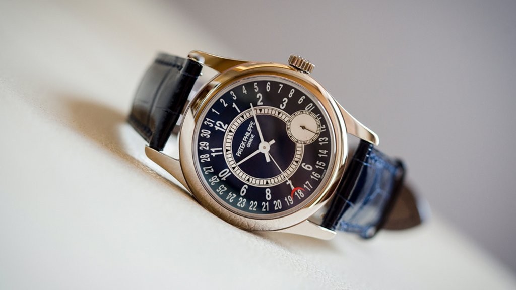 Patek Philippe Calatrava 37MM Whiter Gold Case Blue Dial watch