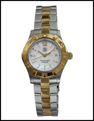 TAG Heuer Women’s WAF1424.BB0825 Aquaracer 28mm 18k Yellow Gold Mother-of-Pearl Dial Replica Watch Review