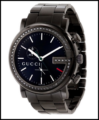 Gucci Unisex YA101347 G-Chrono Black PVD 60 Black Diamonds Case Replica Watch Review