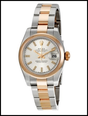 Rolex Datejust Two Tone Ladies Replica Watch 179161SSO Review