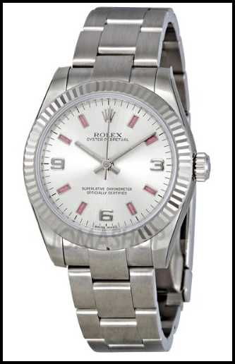 Rolex No Date Silver Dial 18kt White Gold Bezel Replica Watch 177234SAPSO Review