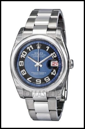 Rolex Datejust Blue Dial Automatic Stainless Steel Ladies Replica Watch 116200BLBKAO Review