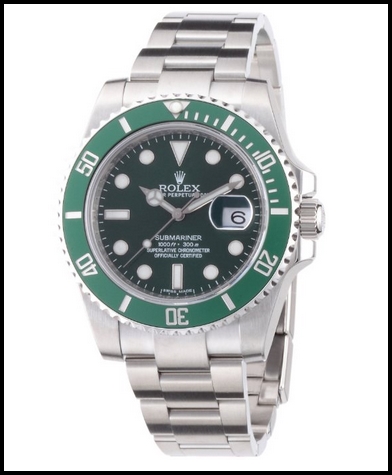 Rolex Submariner Green Dial Steel Mens Replica Watch 116610LV Review
