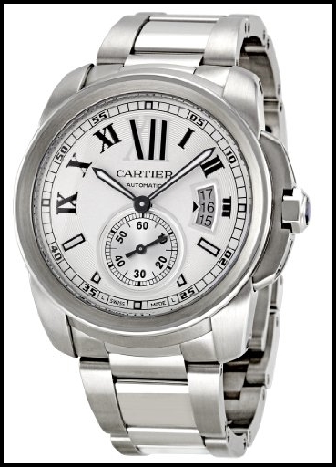 Cartier Men’s W7100015 Calibre de Cartier Silver Opaline Dial Replica Watch Review