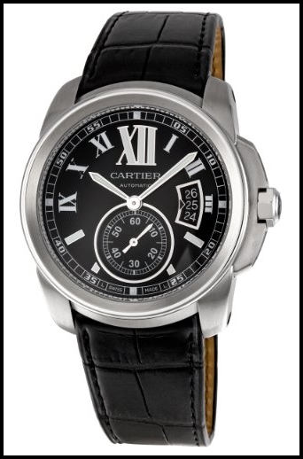 Cartier Men’s W7100041 Calibre de Cartier Leather Strap Replica Watch Review