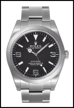 Rolex Explorer Black Dial Domed Bezel Oyster Bracelet Men’s Replica Watch 214270BKASO Review
