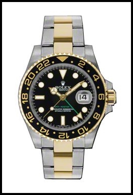 Rolex GMT-Master II Black Automatic Stainless Steel and 18kt Yellow Gold Mens Replica Watch 116713BKSO Review