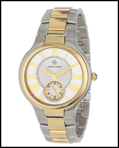Philip Stein 42TG-CWG-SSTG Round Two-Tone Gold Plated Two-Tone Gold Bracelet Unisex Replica Watch Review