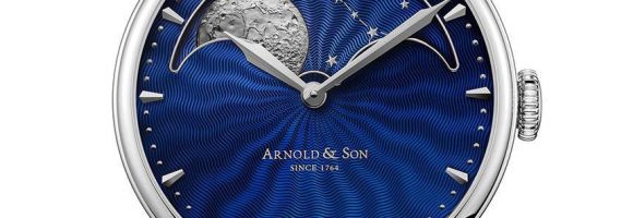 How To Buy Arnold & Son HM Perpetual Moon Stainless Steel Watch With Blue Guilloche Dial Replica At Best Price