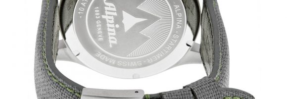 Alpina Startimer Pilot Black Dial Grey Fabric Men's Watch AL372B4S6
