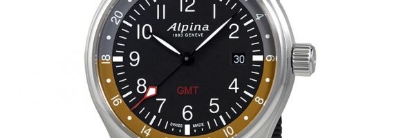 Alpina Startimer Pilot Black Dial Men's GMT Watch AL-247BBG4S6